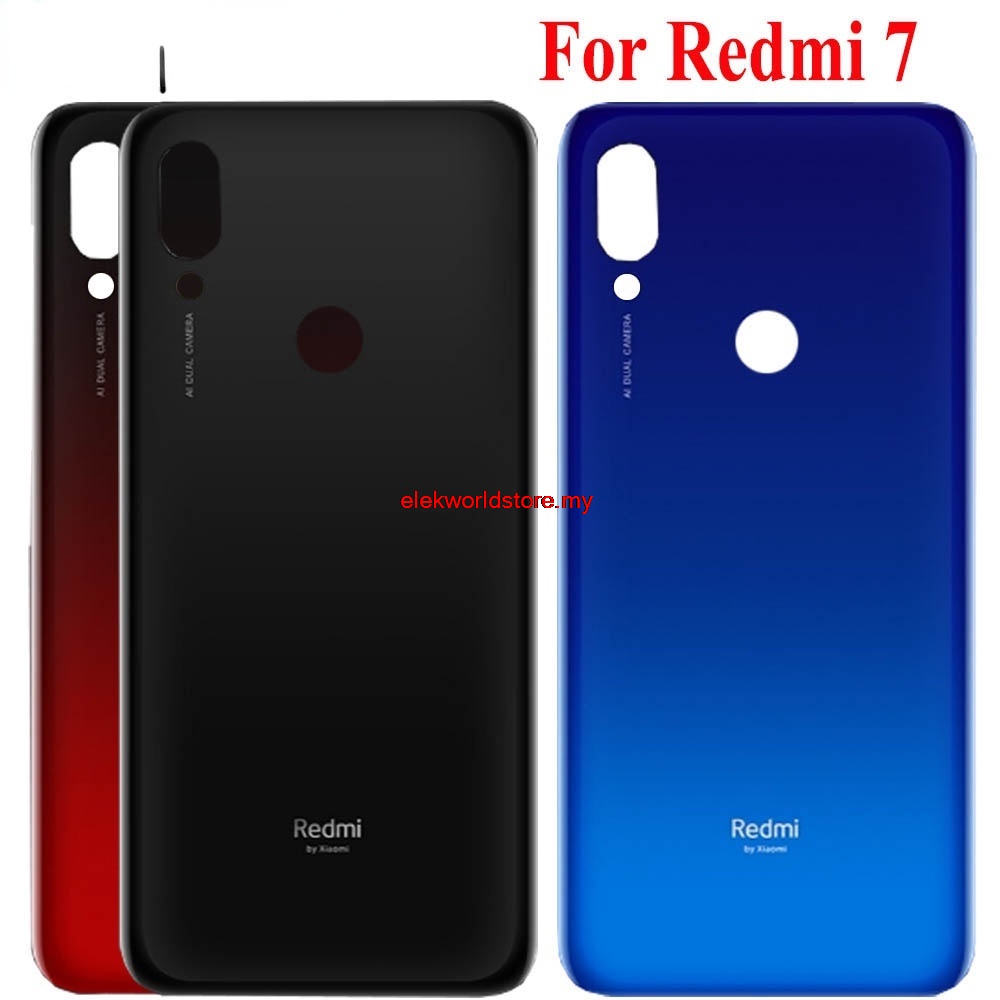 Yii- ฝาครอบแบตเตอรี่ด้านหลัง แบบเปลี่ยน สําหรับ Xiaomi Redmi 7 redmi7