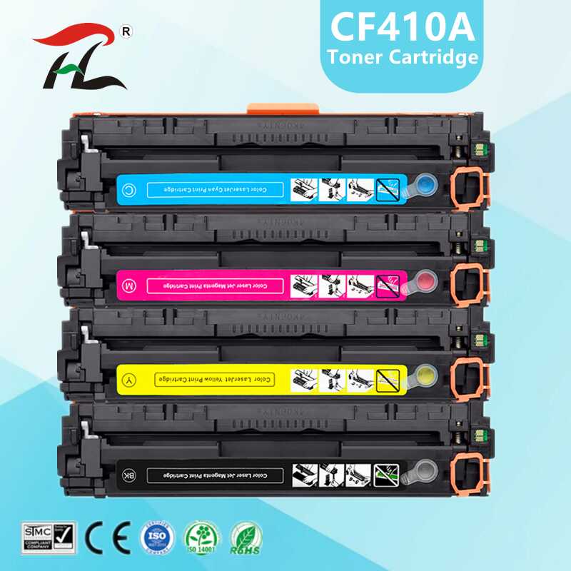 ตลับหมึก HP ที่รองรับ 410A CF410A CF410A CF411A CF412A CF413A Color LaserJet Pro M452dn / M477fdw