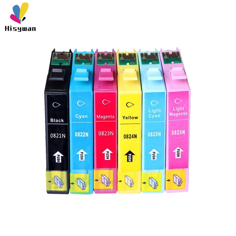 T0821 ตลับหมึก Epson T0821N 0821 สไตลัส T50 / R290 / 390 RX590 / 610/690 TX650 / 700W / 710W / 800FW