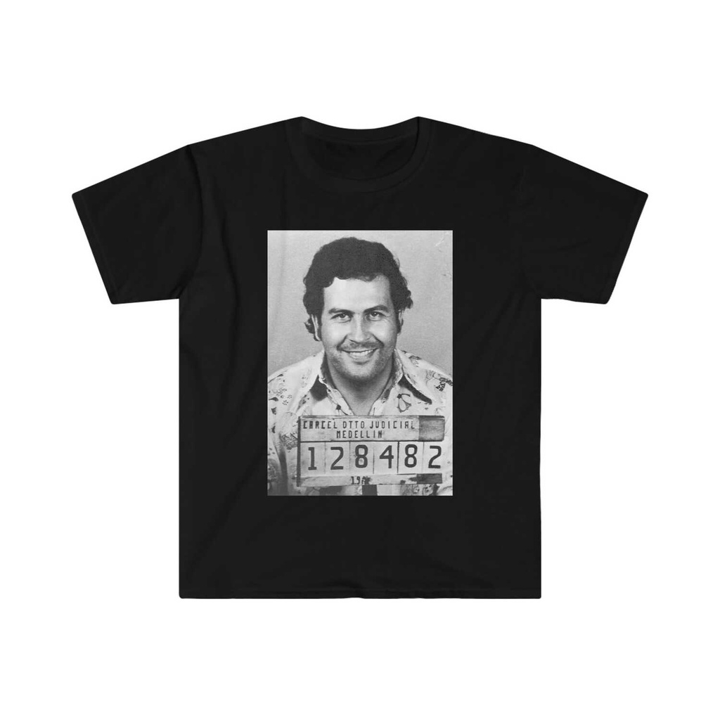 เสื้อยืด ลาย Pablo Escobar Mugshot