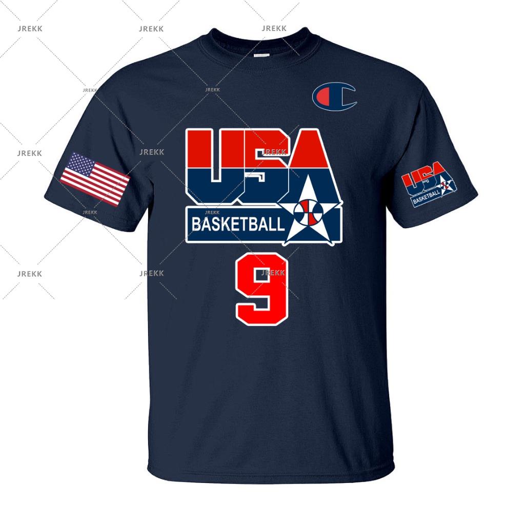 เสื้อยืดบาสเก็ตบอลสหรัฐอเมริกา FIBA