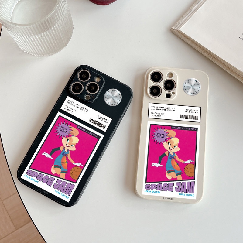 เคสซิลิโคนนิ่ม ลายการ์ตูน SPACE JAM LOLA BUNNY กันกระแทก สําหรับ IPhone 11 14 15 Pro Max 12 13 Mini X XR XS Max SE 2020 7 8 Plus