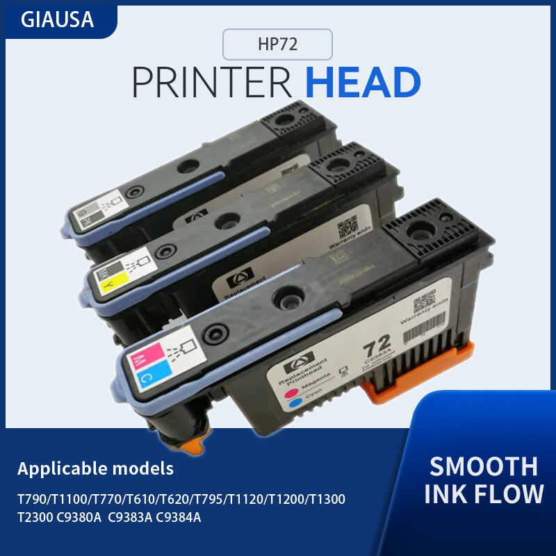 หัวพิมพ์ HP72 หัวพิมพ์สำหรับ HP T795 T1120 T1200 T1300 T2300 T790 T1100 T770 T610 T620 C9380A C9