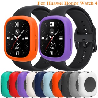 เคสซิลิโคนนิ่ม ป้องกันหน้าจอ อุปกรณ์เสริม สําหรับ Huawei Honor Watch 4