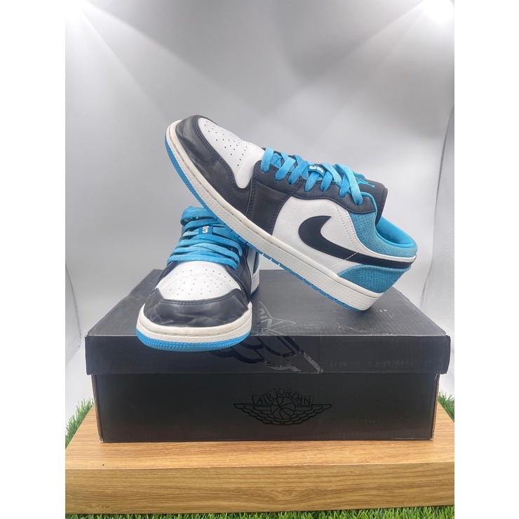 Nike [ของแท้100%มือสอง]Air Jordan 1 Low SE Laser Blue(EUR42.5:27cm)