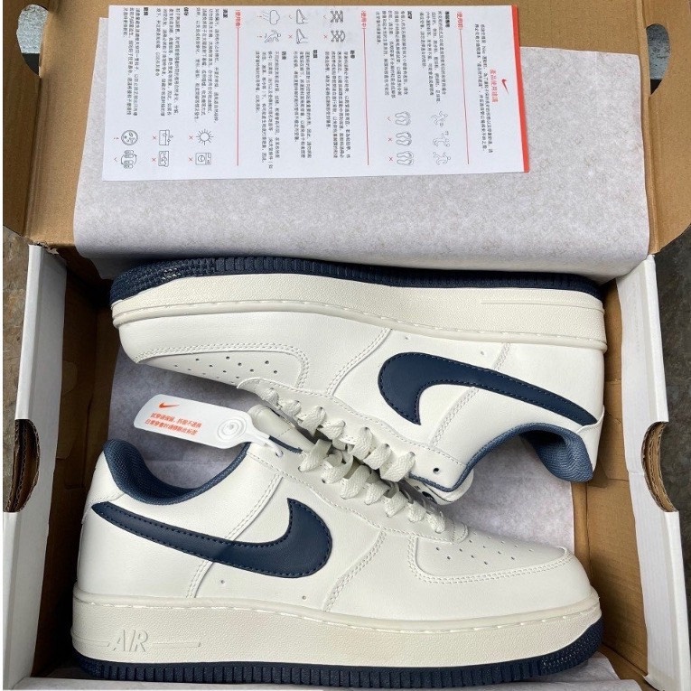 Nike Air Force 1 Navy men and women shoes size 36&gt;44 shoes high-end plate air shoes AF1 navy shoes