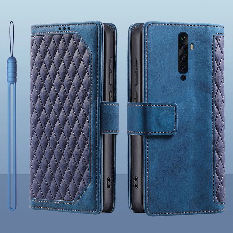 เคสโทรศัพท์มือถือหนัง ฝาพับ พร้อมช่องใส่บัตร สําหรับ OPPO Reno2 F Reno2 Z Reno 2 2F 2Z