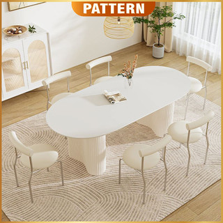 PATTERN Modern Design Ceramic Dining Table Dining Chair | Set Meja Makan Kerusi Makan