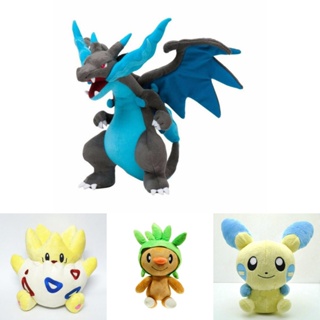 ตุ๊กตายัดนุ่น ฟิกเกอร์ Go Pokemon Pikachu Eevee Squirtle ของเล่นสําหรับเด็ก