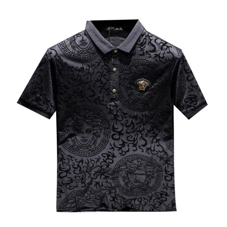 [ดีไซน์ใหม่] เสื้อโปโลแขนสั้น คอโปโล ทรงหลวม เข้ารูป สไตล์ยุโรป ลําลอง แฟชั่นสําหรับผู้ชาย