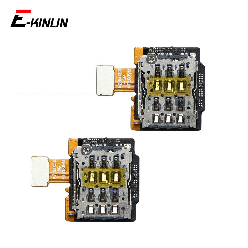 ซิมการ์ดซ็อกเก็ตผู้ถือถาด Flex Cable สําหรับ OPPO Realme X3 Super Zoom X50 X50m 5G อะไหล่
