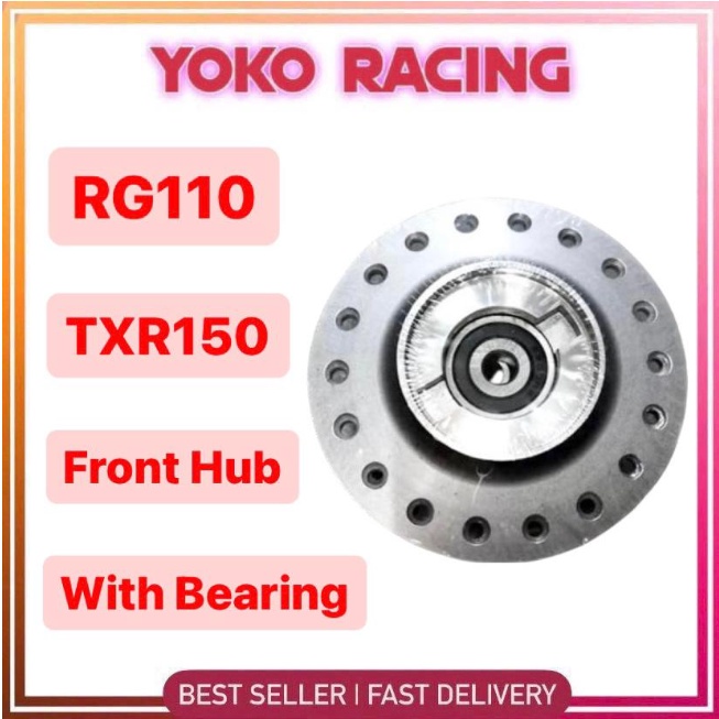 RG ดุมหน้าพร้อมแบริ่ง Gantang Buyung Buyong Depan Siap Bearing Suzuki RG 110 RG110 RGV 120 RGV120 RG