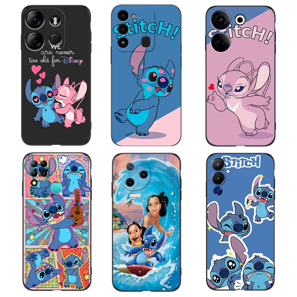 สําหรับ TECNO POVA NEO 2 NEO 5G LE6J 4 PRO LG8N ฝาครอบโทรศัพท์ Lilo & Stitch น่ารัก