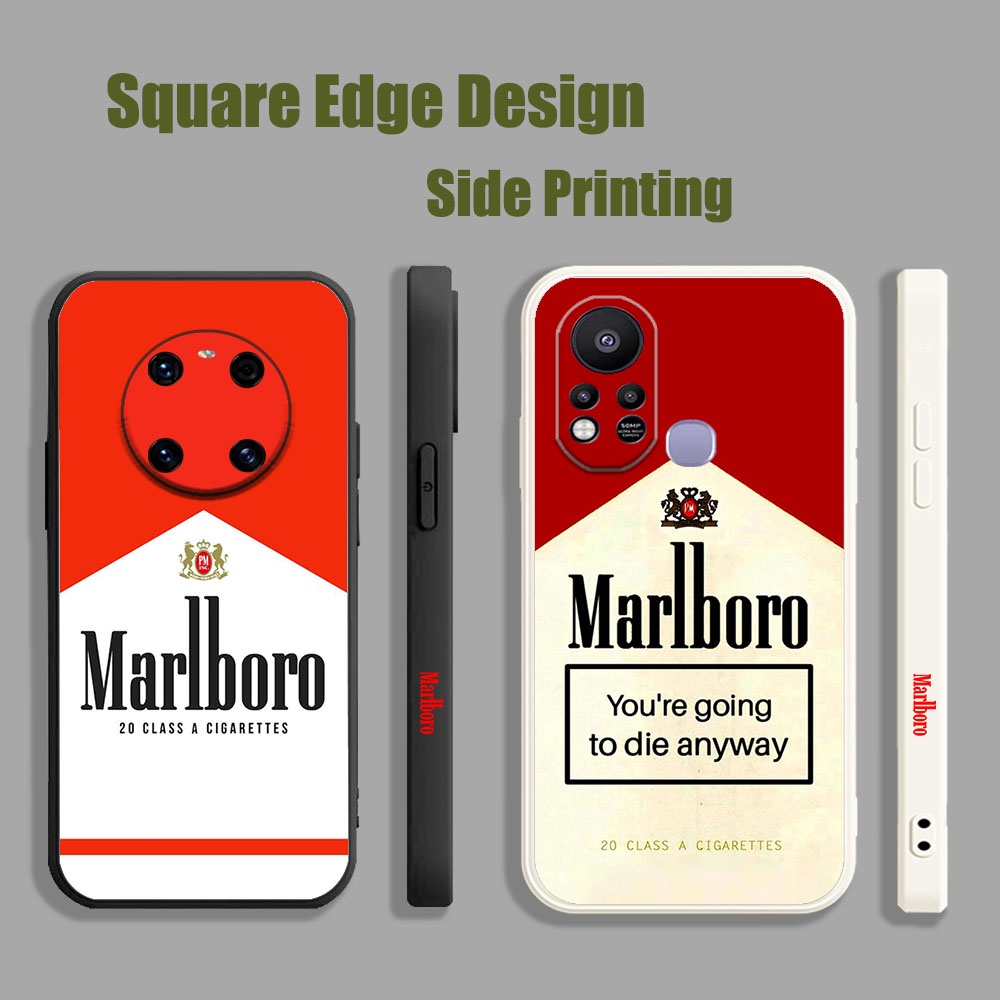 ปลอกสําหรับ Tecno Spark Go 6 KE 7 5 Air 6J Pro 2020 2021 Malboro สีแดงความงามพิมพ์ UHU23 เคสโทรศัพท์