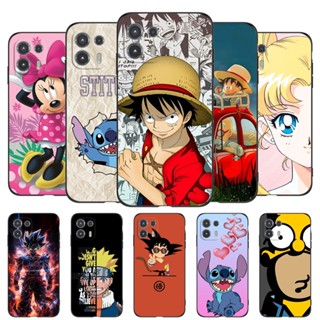 เคสโทรศัพท์มือถือ ซิลิโคนนิ่ม Tpu ป้องกัน ปิดด้านหลัง ลายการ์ตูนดาวโลก สีดํา สําหรับ Motorola Edge 20 Lite 5G 20 Lite