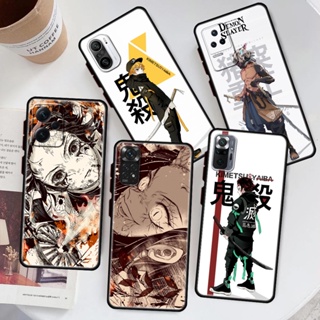 เคสซิลิโคนนิ่ม ลายอนิเมะ Demon Slayer ป้องกันกล้อง สําหรับ Xiaomi Redmi 9C NFC 9A 9T 10 4G