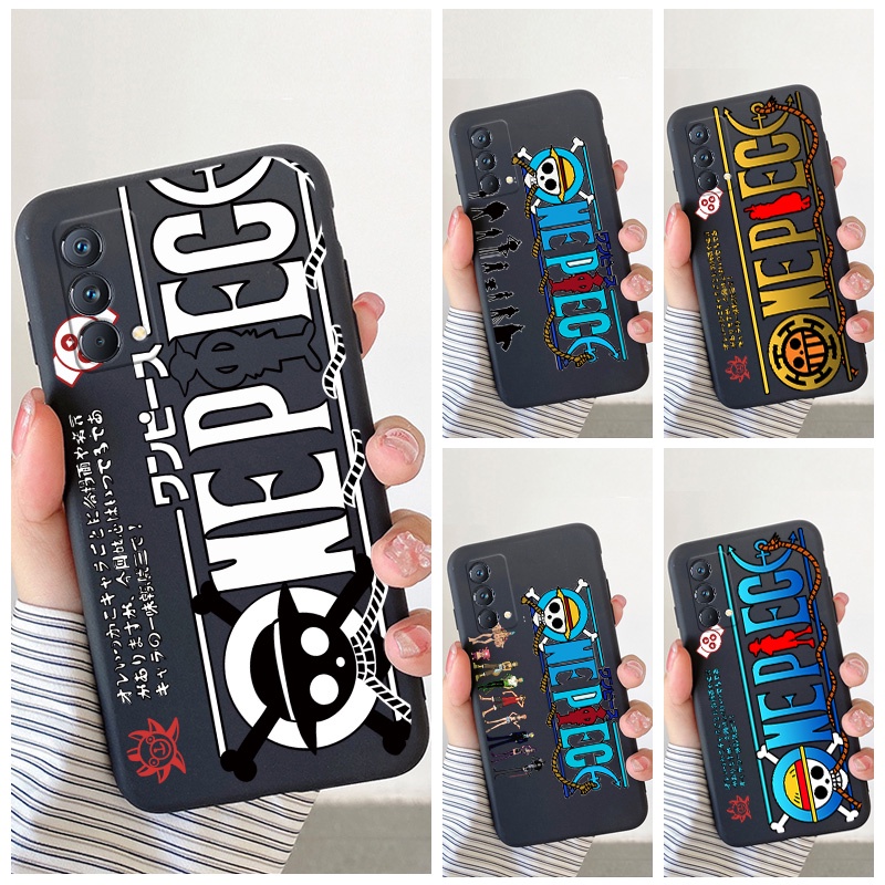 Realme Gt Master Neo 2 2t Gt 2 Pro 5G เคสโทรศัพท์สีดําการ์ตูน One Piece กรณีอินเทรนด์อะนิเมะ Tide Do