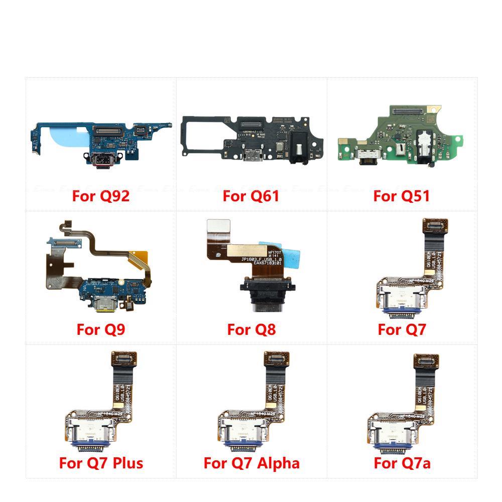 USB ชาร์จพอร์ต Dock Plug Connector Charger ไมโครโฟน Flex Cable Parts สําหรับ LG Q7 Plus Alpha Q7a Q8