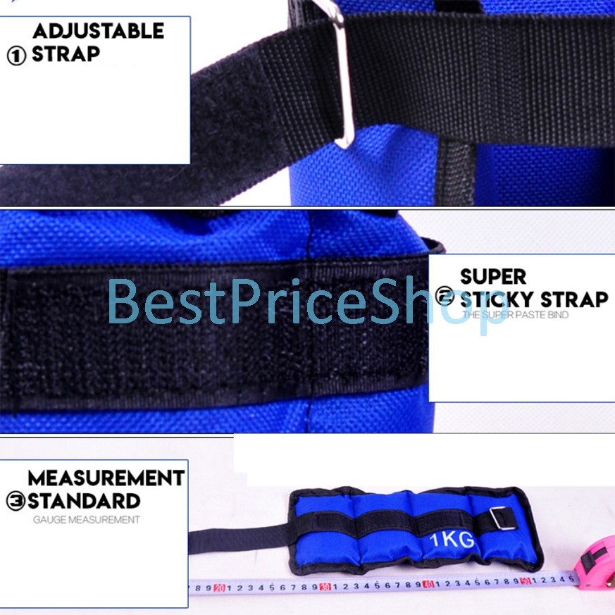 hot🔥การประกันคุณภาพ🔥 import BPS 1KG (0.5kgx2) 2KG (1kgx2) 3KG (1.5kgx2) Ankle Weights Sand Bag Wr