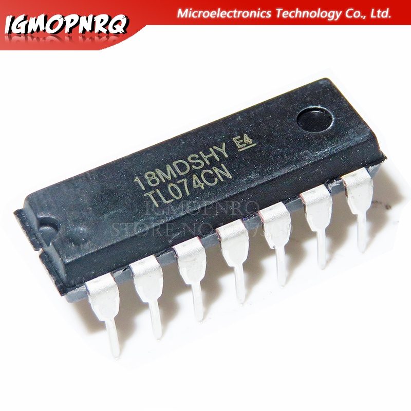 วงจรรวม DIP TL074CN TL074 10 ชิ้น