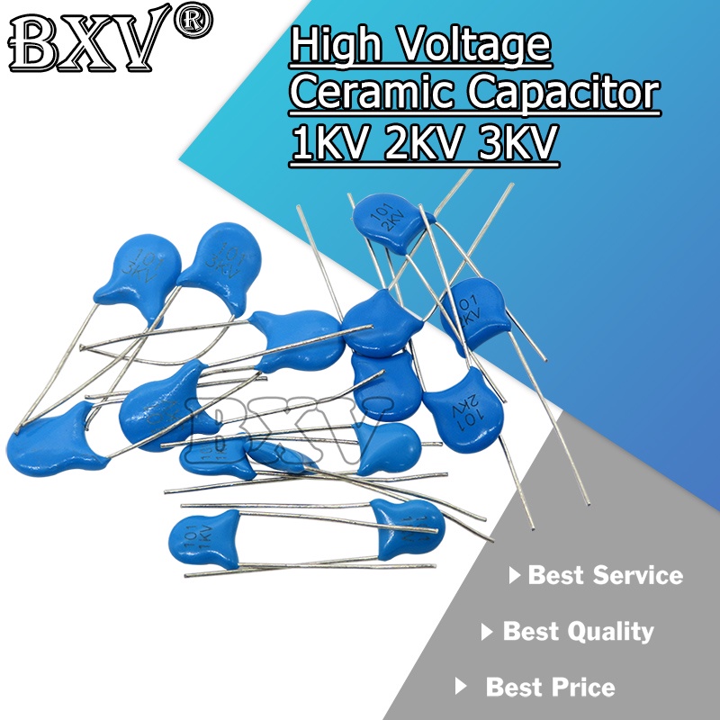 ตัวเก็บประจุเซรามิก แรงดันสูง 1KV 2KV 3KV 5PF 30PF 47PF 56PF 100PF 220PF 1NF 2.2NF 3.3NF 4.7NF 10NF 