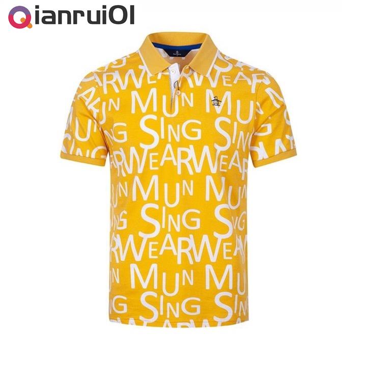 Munsingwear Wanxingwei เสื้อโปโลแขนสั้น แบบแห้งเร็ว เหมาะกับฤดูร้อน สําหรับผู้ชาย 2024