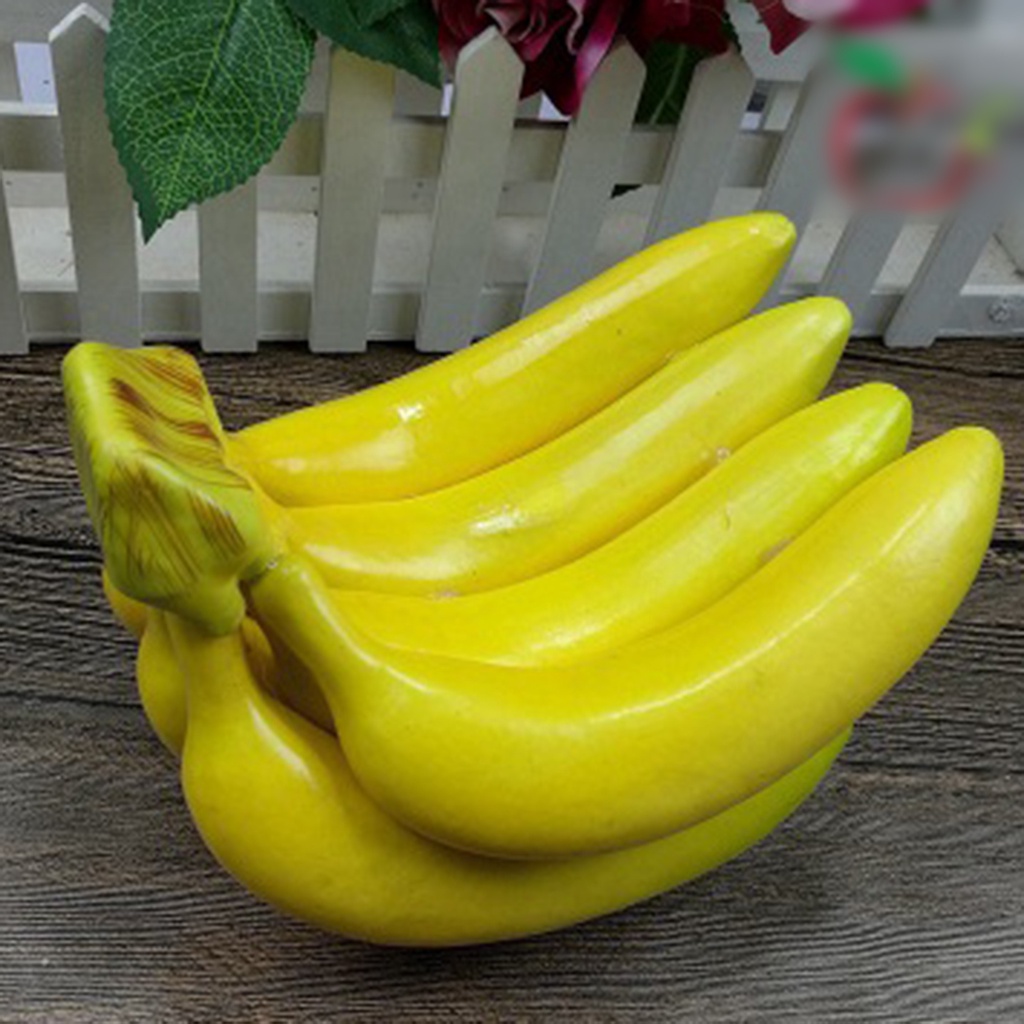 {LVDN} กล้วยประดิษฐ์สมจริงปลอมโฟมผลไม้ห้องครัวตกแต่งบ้าน