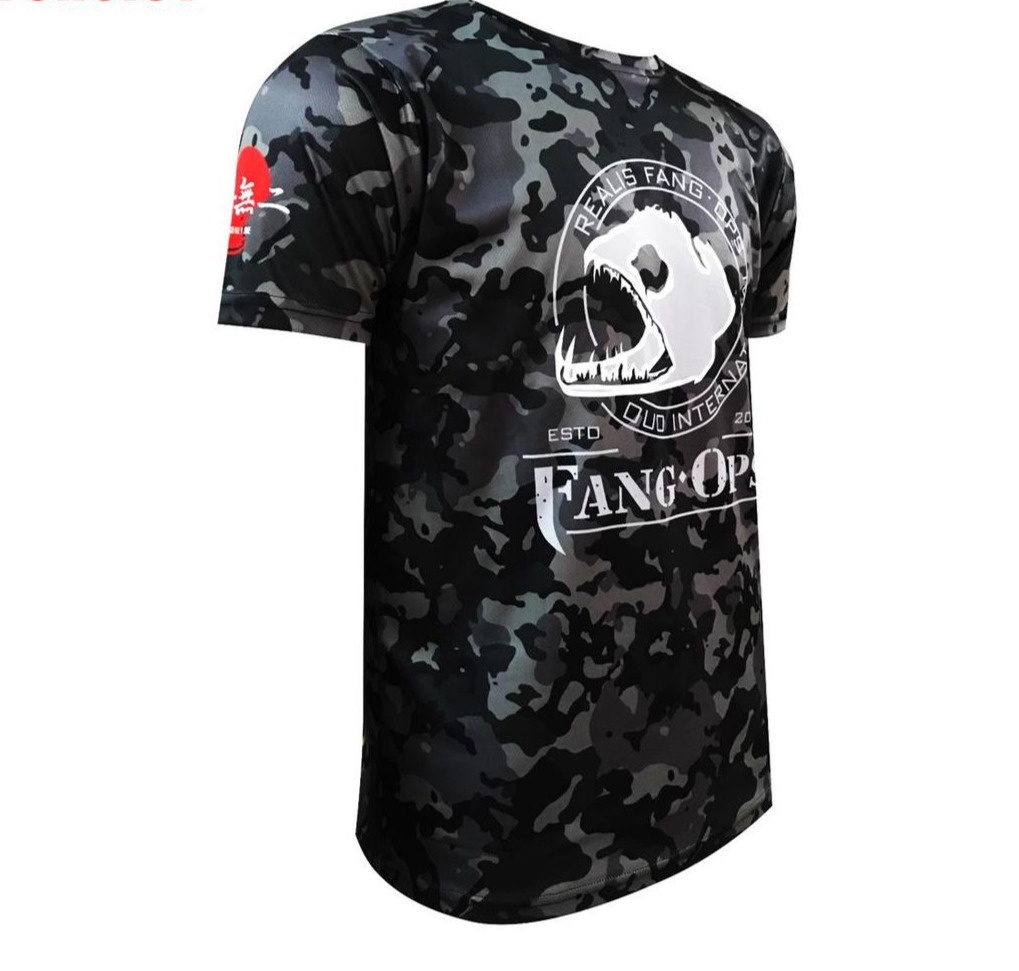 (Fuhui01) เสื้อยืด ลายพราง DUO INTERNATIONAL FANGS OPS สําหรับตกปลา