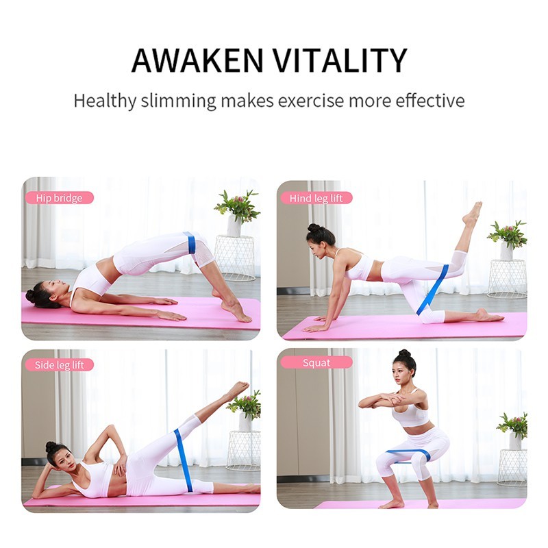 hot🔥การประกันคุณภาพ🔥 import Resistance Band Elastic Resistance Exercise Equipment Rubber Band Non