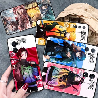 เคสโทรศัพท์มือถือ ซิลิโคนนุ่ม กันรอยกล้อง ลายการ์ตูนดาบพิฆาตอสูร สําหรับ OPPO A7 A5S A12 A12S A11S A33 A11 A9 A5 2020 A12E A15 A15S A16 A32 A53 A53S A36 A76 A96 A52 A72 A92 4G