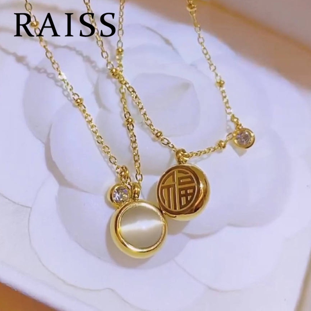 RAISS สร้อยตาแมวนำโชค สร้อยสแตนเลสแฟชั่นสวยๆสำหรับผู้หญิง ราคา ถูกที่สุด ดีลบีเคเค แกลเลอรีภาพที่ 8