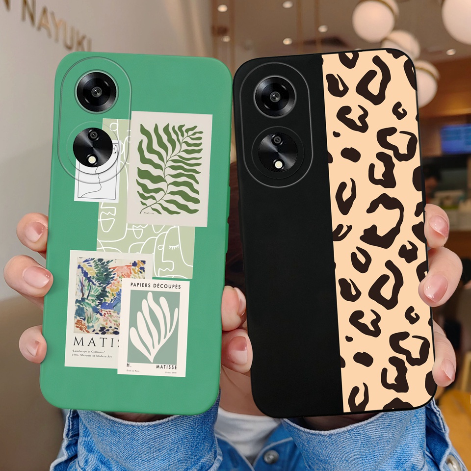 ป้ายแฟชั่นสําหรับ OPPO A1 A1K A98 F23 ปลอกซิลิโคน Liquid กันกระแทก Antipaste ลื่นหรูหราเรียบง่ายสําห