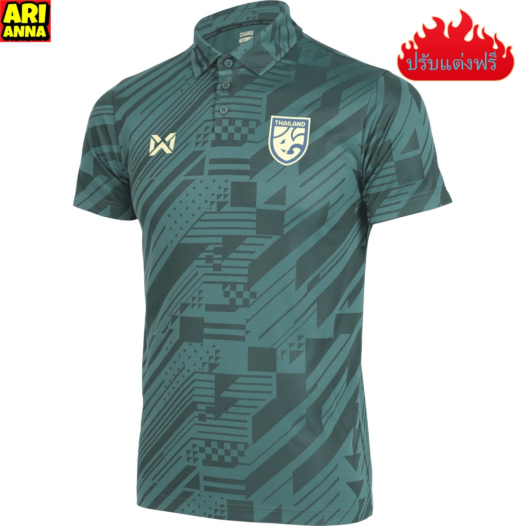 (Arianna)WARRIX ใหม่ล่าสุด!!! เสื้อเชียร์คอโปโล 2023-2024 เสื้อฟุตบอลทีมชาติไทย Thailand National Team Kit (Cheer Polo Version