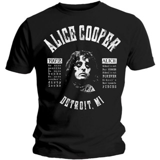 เสื้อยืด พิมพ์ลาย Alice Cooper แฟชั่นฤดูร้อน สําหรับผู้ชาย และผู้หญิง