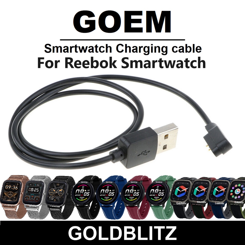 GOEM Magnetic USB Data Charger สายชาร์จสําหรับ Reebok รีเลย์ 1.0 2.0 3.0 Propel Active Fit 2.0 3.0 G