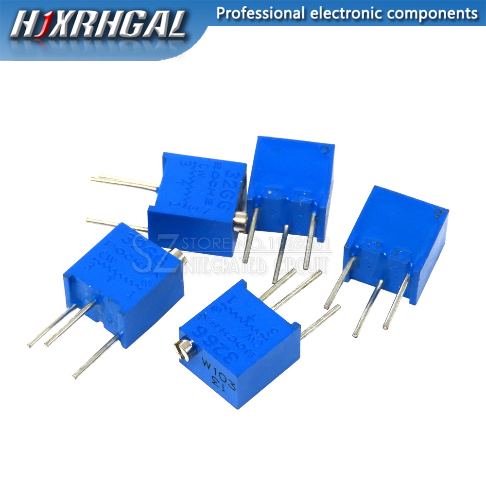 10PCS 3266W ปรับ Precision Potentiometer 1K 2K 5K 10K 20K 50K 100K 500K 1M 3266W Potentiometer