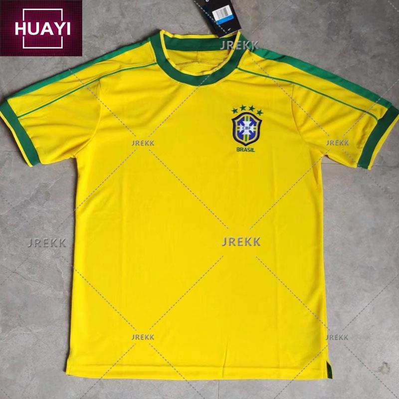 เสื้อเหย้าบราซิลปี 1998 สไตล์ย้อนยุค XS-XXL AAA