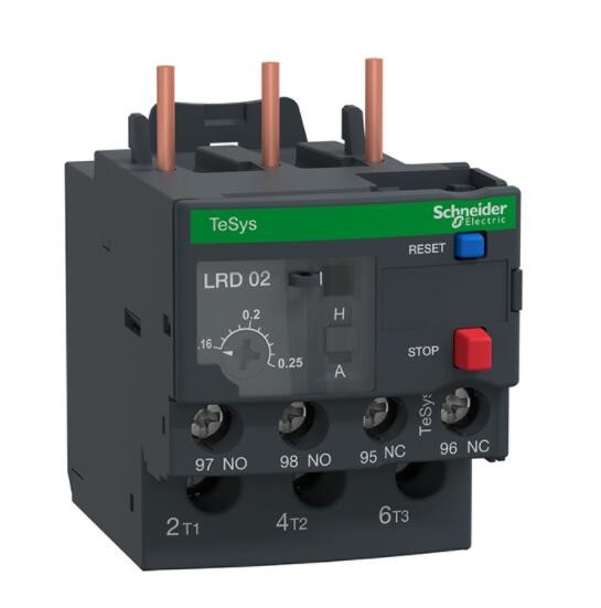 LRD02 LR-D02 TeSys LRD รีเลย์โอเวอร์โหลดความร้อน - 0.16...0.25 A - คลาส 10A