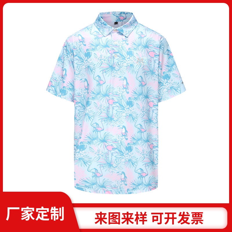 KEMEJA Jumbo เสื้อเชิ้ตผู้ชาย เสื้อเชิ้ตดอกไม้กอล์ฟสําหรับ aos POLO lai-lai ฤดูร้อนแห้งเร็ว ระบายอาก