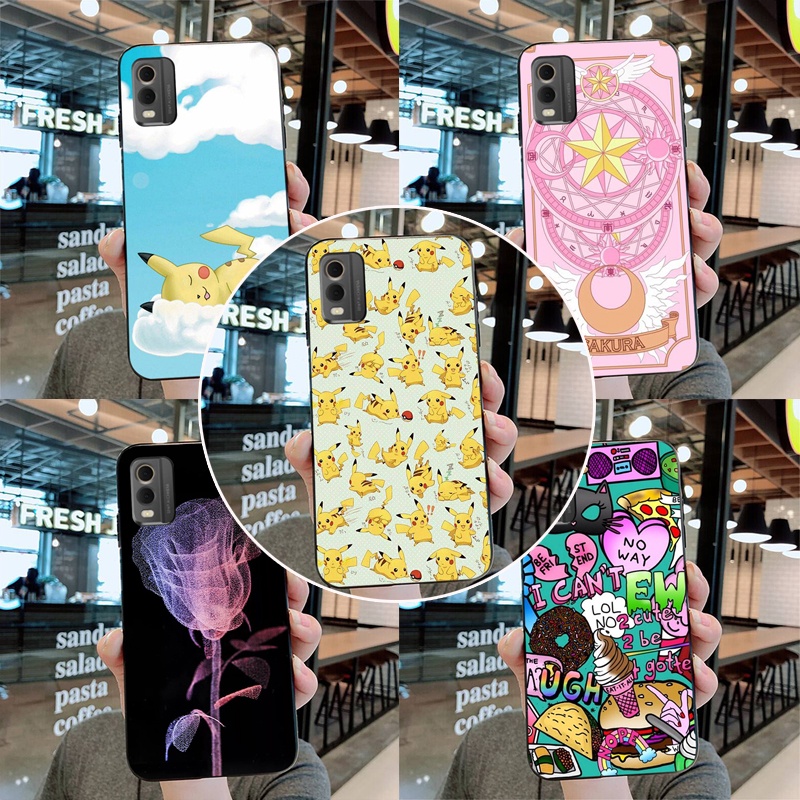 เคสโทรศัพท์มือถือซิลิโคน ลายดอกกุหลาบ สําหรับ Nokia C32 TA-1534 TA-1558 TA-1542 TA-1548