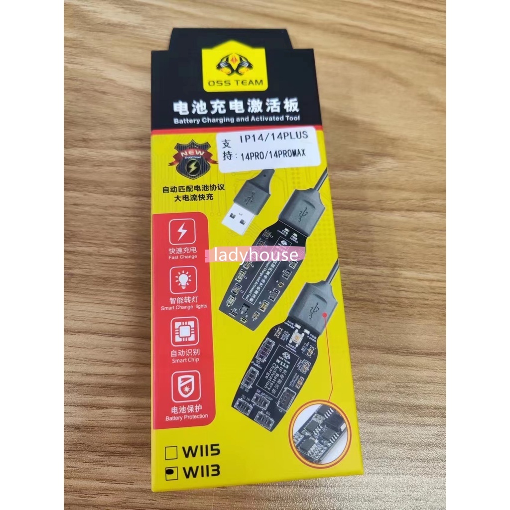 Oss W113 W115 สายชาร์จแบตเตอรี่ สําหรับ IPhone 5-14 promax Android