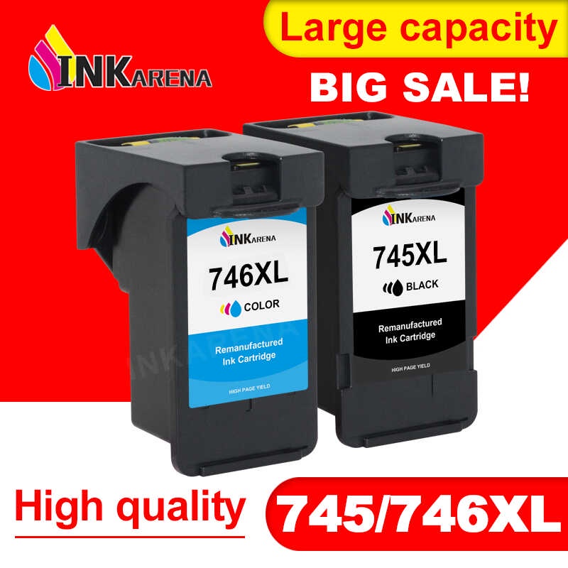 INKARENA 745XL 746XL PG745 CL746 สำหรับตลับหมึกแคนนอน PG745 CL746 XL สำหรับ Pixma MG2470 MG2