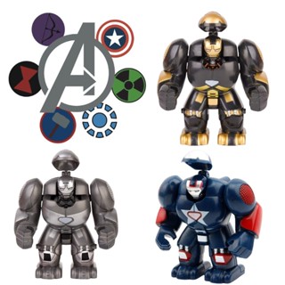 ของเล่นบล็อกตัวต่อ Marvel Super Heroes Venom Bane Mk Anti-hulk Green Giant Thanos 800 ชิ้น