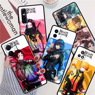 เคสซิลิโคนนิ่ม ลายอนิเมะ Demon Slayer ป้องกันกล้อง สําหรับ Vivo Y51 Y33 Y72 Y52 Y75 Y55 Y74S Y76S Y77E Y50 Y30 Y30I Y31S Y54S Y33S Y33T Y51S Y53S 5G