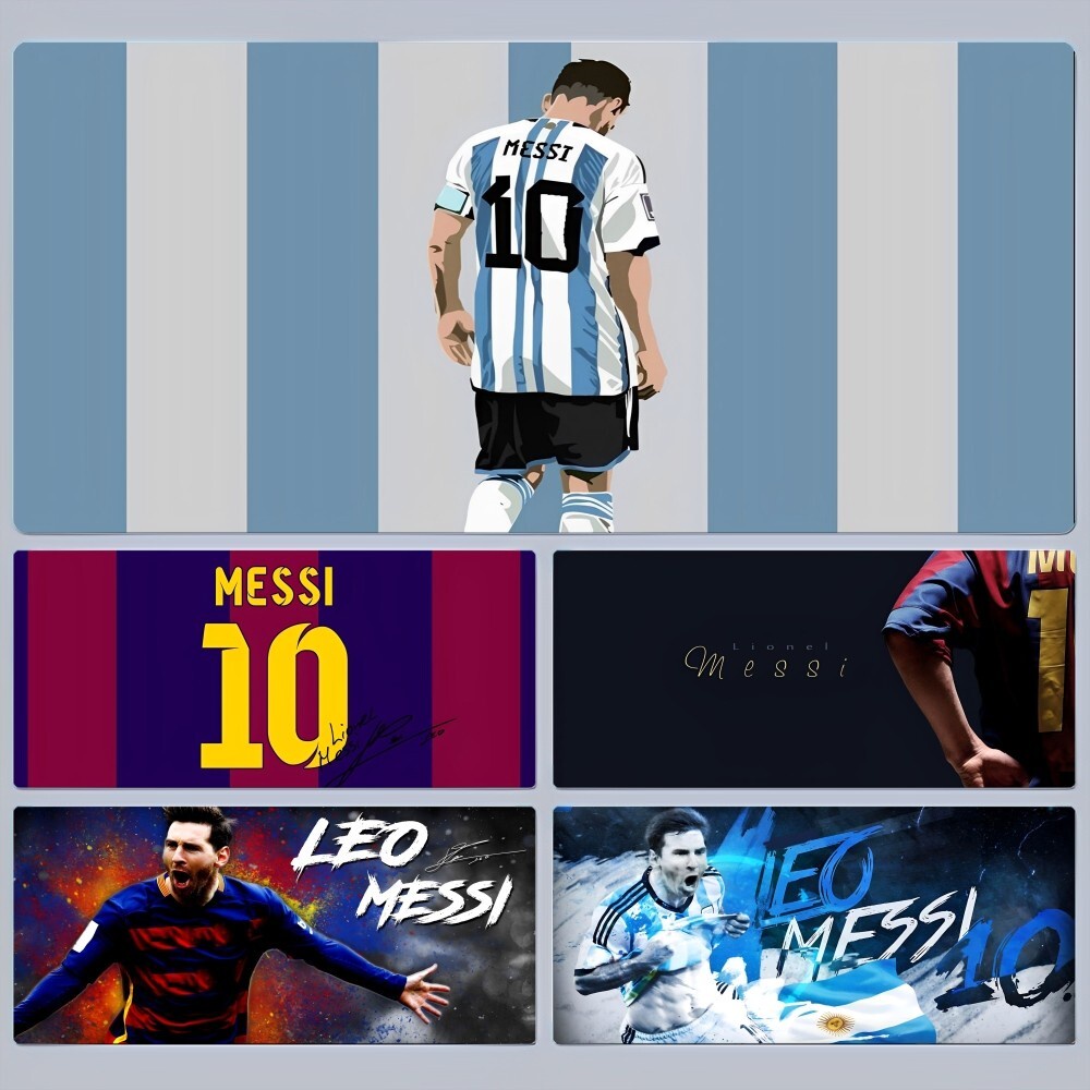 ฟุตบอล Superstar M-Messi Mousepad 80x30 ซม.XL Lockedge สํานักงานโต๊ะคอมพิวเตอร์แผ่นรองเม้าส์ขนาดใหญ่แล็ปท็อป