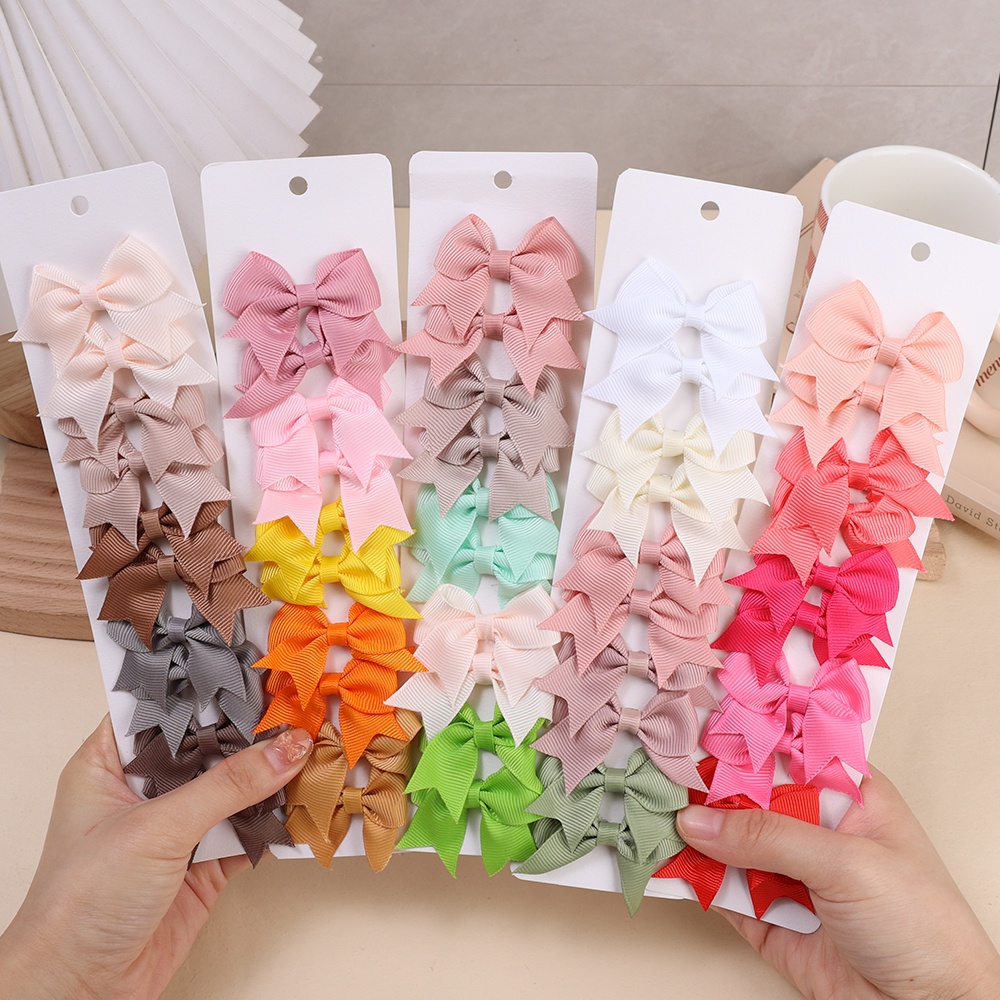 ผู้หญิง แฟชั่นเกาหลี ริบบิ้น โบว์ กิ๊บสูท / สาวหวาน สีลูกกวาด โบ ปิ่นปักผม ขนาดเล็ก / เครื่องประดับผมยอดนิยม / เด็กน่ารัก ซาติน เดคโค กิ๊บติดผม