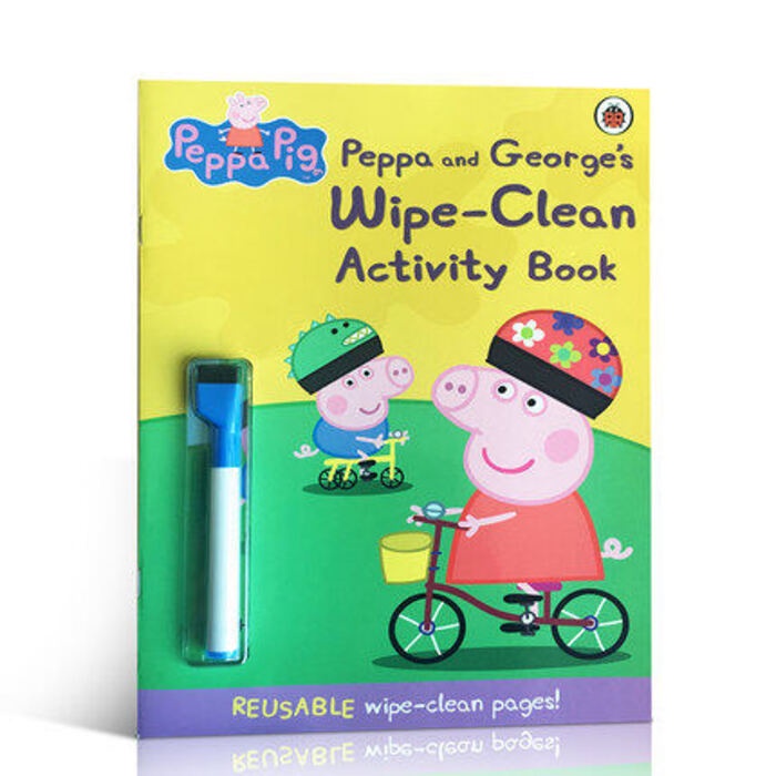 Peppa Pig: Peppa and George's Wipe-Clean Activity Book การศึกษาต้นฉบับภาษาอังกฤษ