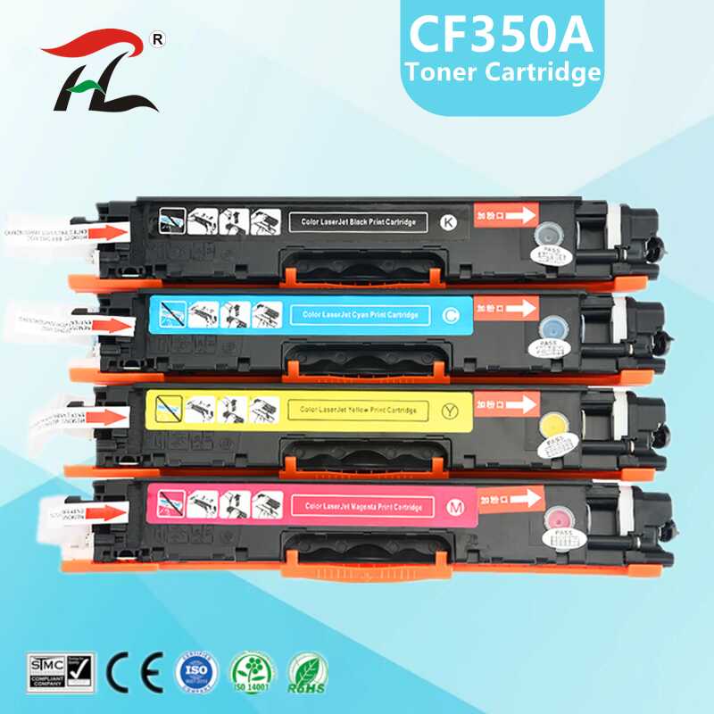 ตลับหมึกที่รองรับ YI-LE CAI CF350A 350A CF351A CF352A CF353A 130A สำหรับ HP Color LaserJet Pro