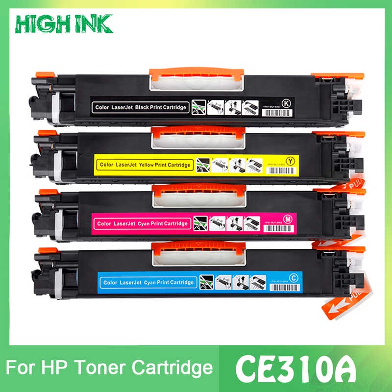ตลับหมึกที่รองรับ CE310A 310a ce310 CE311A CE312A CE313A สำหรับ HP 126A LaserJet Pro CP1025 102