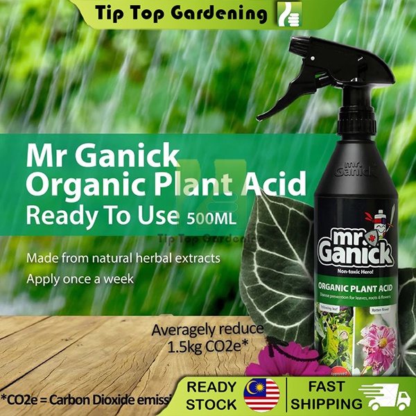 TIPTOP BABA Mr Ganick Organic Plant Acid (500ml) สเปรย์น้ํายาทําสวนเพื่อใช้